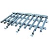 bar burner 10-row L 600mm W 1150mm H 65mm tilting bratt pan