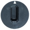 Knob ? 44mm black switch zero mark shaft ? 3.5x3.5mm