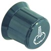 knob steam ? 60mm shaft ? 7x7mm shaft flat square black