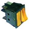 Rocker switch mounting measurements 30x22mm orange/orange 1NO/indicator light 250V