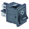 Wippenschalter Einbauma? 19x13mm schwarz 2NO 250V 6A 0-I Anschluss Flachstecker 4,8mm