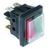 Wippenschalter Einbauma? 30x22mm rot/grun 1NO/1NO 250V 16A rastend/tastend