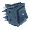 Rocker switch mounting measurements 30x22mm black 2NO/2NO 250V connection male faston 6.3mm