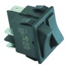 rocker switch mounting measurements 30x22mm black 1CO/1NO 250V 16A latching/momentary