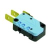 Mikroschalter mit Druckstift stiftbet?tigt 250V 16A 1CO Anschluss Flachstecker 6,3mm L 28mm