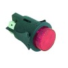 Push switch mounting measurements ?25mm red 2NO 250V connection male faston 6.3mm 16A