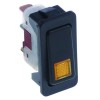 Wippenschalter Einbauma? 34x15mm orange 1NO/Leuchte 250V 10A beleuchtet