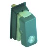 Wippenschalter Einbauma? 34x15mm beleuchtet rechteckig klar 11NO 230V 16A beleuchtet