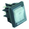 Wippenschalter Einbauma? 30x22mm wei? 2NO 250V 16A beleuchtet 0-I Anschluss Flachstecker 6,3mm