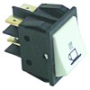 Wippenschalter Einbauma? 30x22mm wei? 2NO 250V 16A Kaffee Anschluss Flachstecker 6,3mm