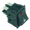 Wippenschalter Einbauma? 30x22mm rot 2NO 250V 16A beleuchtet Kaffee Anschluss Flachstecker 6,3mm