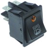 Wippenschalter Einbauma? 30x22mm rot 2NO 250V 16A beleuchtet Tassenw?rmer