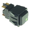 Druckschalter Einbauma? 28,5x28,5mm quadratisch schwarz 2NO 250V 16A Anschluss Flachstecker 6,3mm