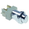 Druckschalter Einbauma? 20,6x16,4mm oval chrom 2NO 250V 16A Anschluss Flachstecker 6,3mm