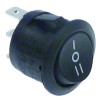 Wippenschalter Einbau ? 20mm schwarz 1CO 250V 10A I O II Anschluss Flachstecker 4,8mm