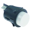 momentary push switch mounting measurements ?25mm round white 1NO 250V 16A