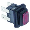 Druckschalter Einbauma? 19x13mm quadratisch rot 2NO 250V 16A beleuchtet
