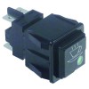 Druckschalter Einbauma? 28,5x28,5mm quadratisch schwarz 2NO 250V 16A Tasse