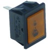 indicator light mounting measurements 30x22mm 250V yellow connection male faston 6.3mm coffee