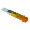 Indicator light ? 9mm 230V yellow connection male faston 6.3mm with lens