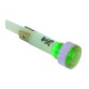 Indicator light ? 10mm 230V green connection male faston 6.3mm socket screw base