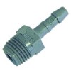 Hose connector plastic straight thread 1/8  hose ? 6mm Qty 1pcs