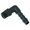 Hose connector plastic angled thread 1/8  hose ? 6mm Qty 1pcs