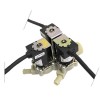 Solenoid valve triple straight 230VAC inlet 3/4~ Rational 3002.0328