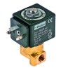 solenoid valve 2-way-ways 230 VAC connection 1/8  L 30mm DN 2,5mm slide-on receptacle DIN