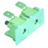 bi-metal thermostat switch-off temp. 200°C 2NC 2-pole 16A 250V connection F6.3