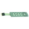 Membrane keypad L 130mm W 40mm buttons 5