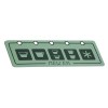 Keypad foil L 110mm W 38mm buttons 5