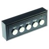 keypad unit buttons 5 L 116mm W 43mm with buttons aluminium