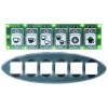 Tastaturplatine L 125mm B 35mm mit Frontblende Tasten 6