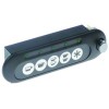 keypad unit buttons 5 black/silver with switch lighting LED L 155mm W 47mm switch