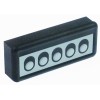 Tastatureinheit Tasten 5 silber/schwarz L 120mm B 50mm