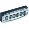 keypad unit ESTRELLA buttons 6 chrome/black/white