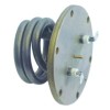Heating element 1100/1300W 220/240V L 47mm 6 hole flange connection male faston 6.3mm