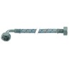 Flex hose SS braid straight-curved DN10 L 2500mm operating p. 10bar burst p. 95bar approval DVGW