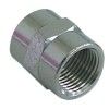 Sleeve thread 1/4  - 1/4  nickel-plated brass WS 17 total length 22mm