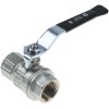 Ball valve connection 1/2  IT - 1/2  IT DN15 total length 50mm with lever handle