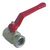 Ball valve connection 3/4  IT - 3/4  IT DN20 total length 56mm thread M5 with lever handle