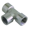 T-piece thread 3/8  IT - 3/8  IT - 3/8  IT nickel-plated brass L 51,5mm