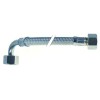 Flex hose SS braid straight-curved DN8 L 1000mm connections 3/8  conical seal operating p. 10bar