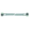 Flex hose SS braid straight-straight DN8 L 300mm connections 3/8  flat/conical seal