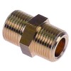 Double nipple thread 3/8  - 3/8  brass Qty 1pcs