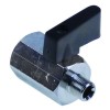 Ball valve connection 1/8  IT - 1/8  ET DN6 total length 39mm chrome-plated brass