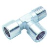 T-Stuck Gewinde 1/8  AG - 1/8  IG - 1/8  IG Messing vernickelt L 37mm