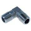 Winkelstuck Gewinde 1/4  AG - 1/4  AG Messing vernickelt