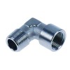 Winkelstuck Gewinde 3/8  AG - 3/8  IG Messing vernickelt
